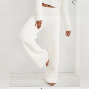Aerie Marshmallow Fuzzy Teddy Lounge Pants Small